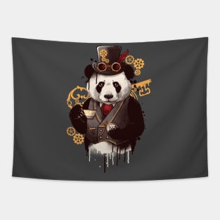 Steampunk panda Tapestry