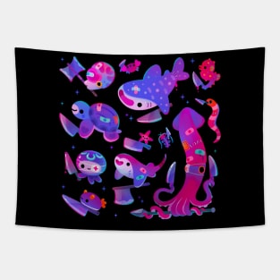 Stabby marine life Tapestry