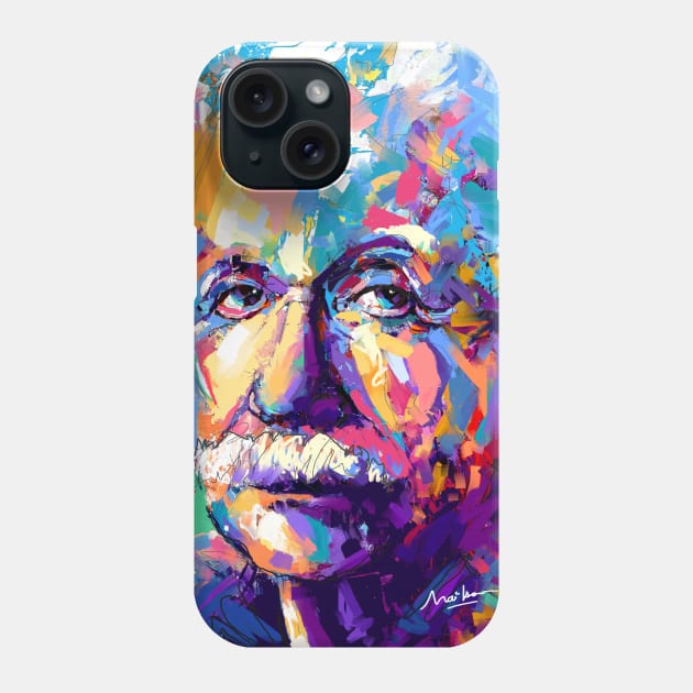 Albert Einstein Science Phone Case by mailsoncello