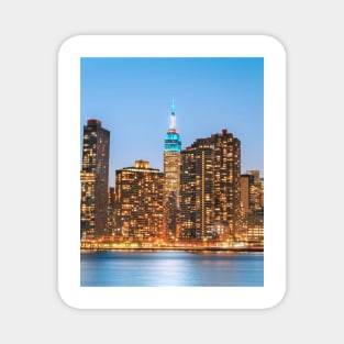 New York Pier 40 Skyline Magnet