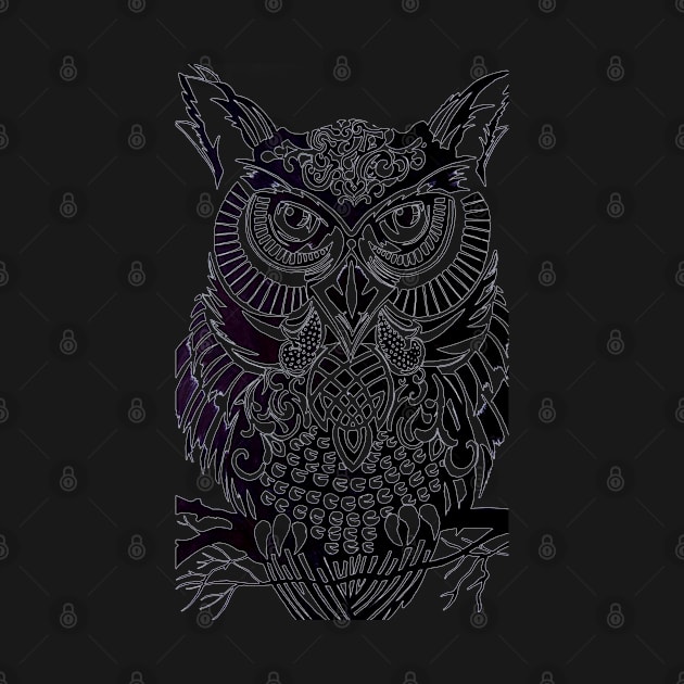 Black and white owl by Smriti_artwork