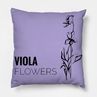 Viola flowers Pillow