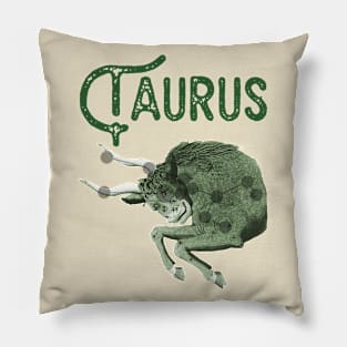 Taurus ))(( Astrological Sign Zodiac Constellation Design Pillow