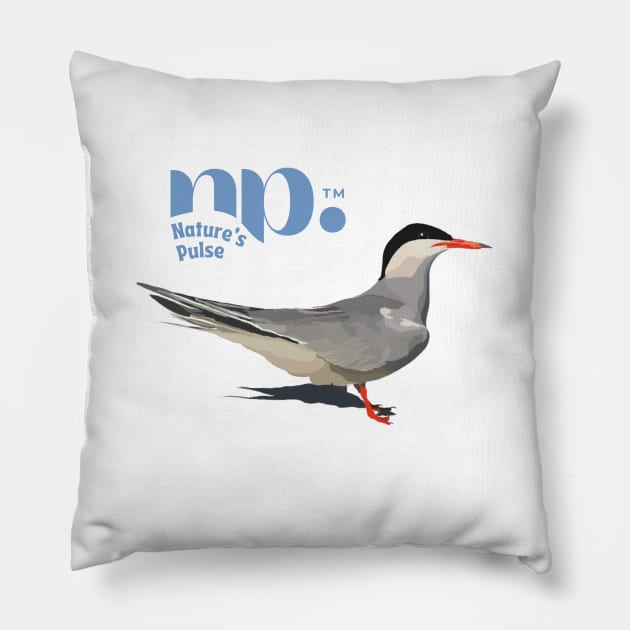 Roseate Tern (single) Pillow by Nature's Pulse