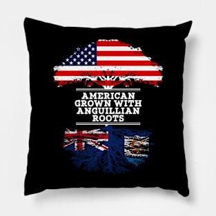 American Grown With Anguillian Roots - Gift for Anguillian From Anguilla Pillow