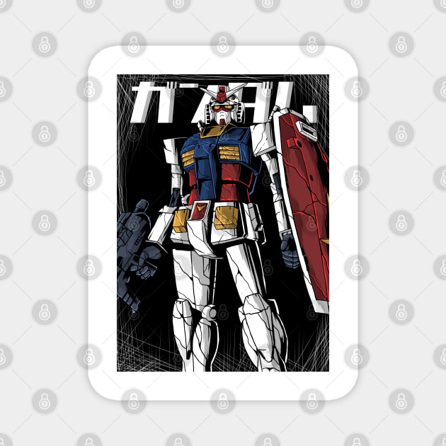 gundam rx 78 Magnet by Amartwork