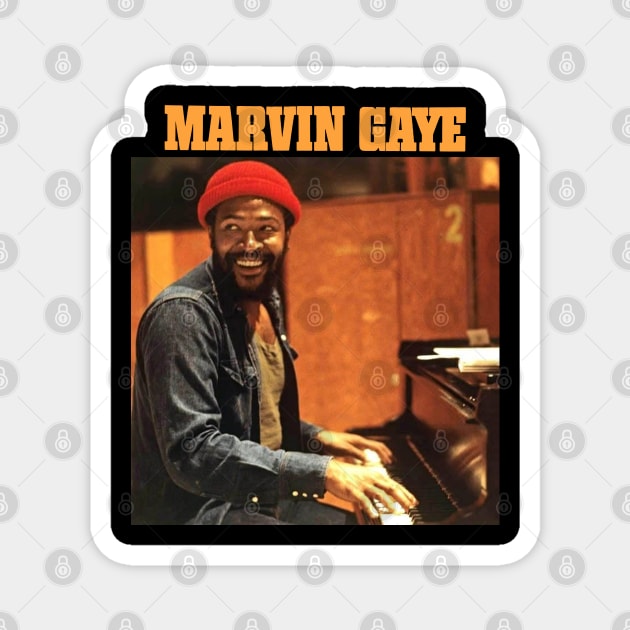 Marvin Gaye 1974 Magnet by BixterBitzzz