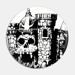 Fortress Lineart Pin