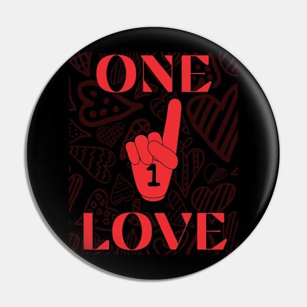 One Love Remix Pin by Claudia Williams Apparel