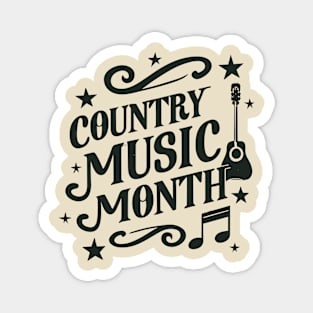 Country Music Month – October Magnet