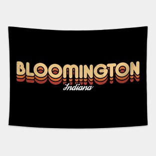 Retro Bloomington Indiana Tapestry