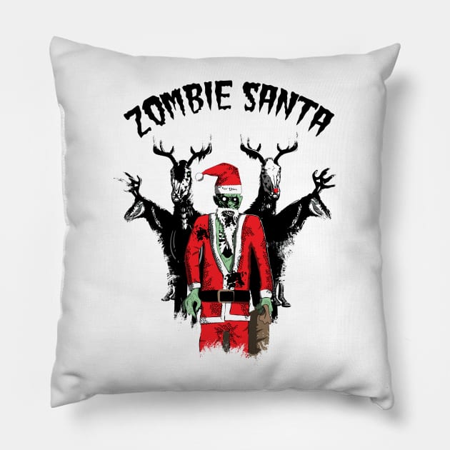 Zombie Santa Pillow by atomguy