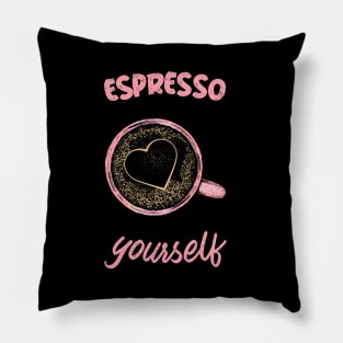 Coffee Cup Pink Espresso Yourself Pillow