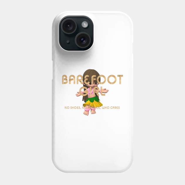 Barefoot Girl Phone Case by teepossible