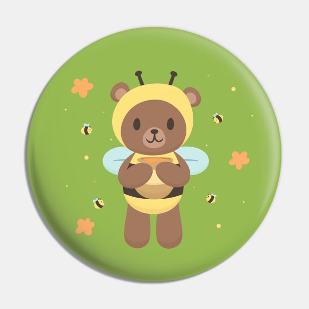 Honey Bear Pin by KammyBale