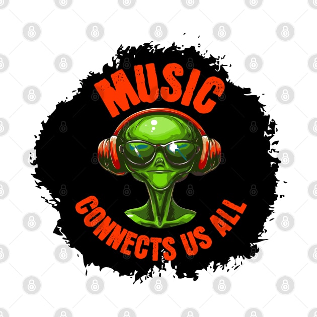 Extraterrestre la musica nos conecta a todos by Tinteart