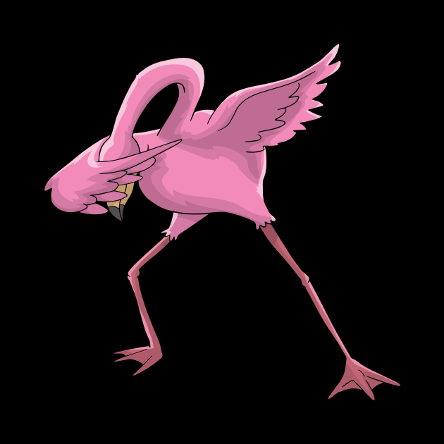 Flamingo Dabbing by KAWAIITEE