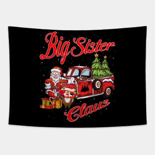 Big Sister Claus Santa Car Christmas Funny Awesome Gift Tapestry