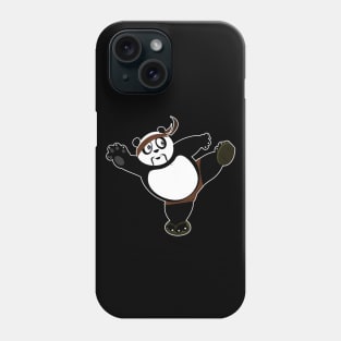 Martial Arts Panda 2 - Brown Phone Case