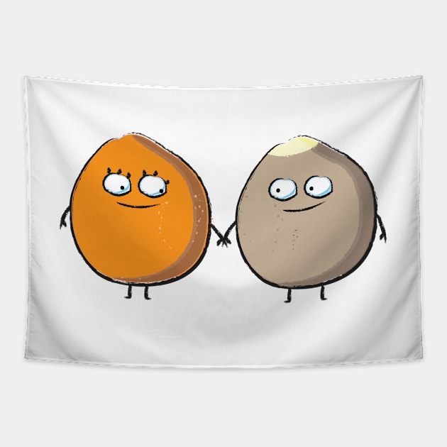 Potato pair Tapestry by spontania