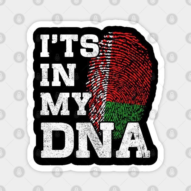 It's In My DNA Belarusian Fingerprint Proud Belarus Flag Magnet by snnt