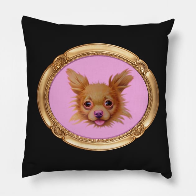Tiny Dancer (Gold Frame) Pillow by DaleSizer