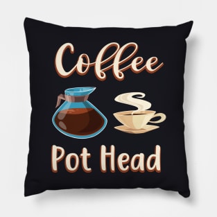 Coffee Pot Head Pillow