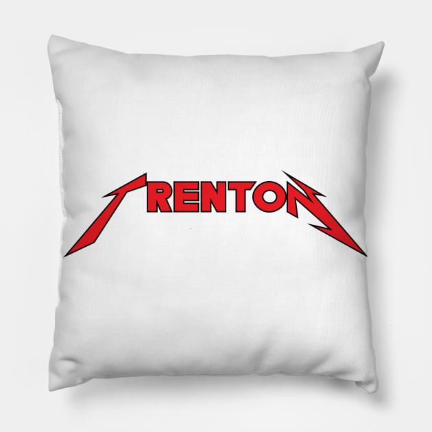 Trenton - Typography Art Pillow by Nebula Station