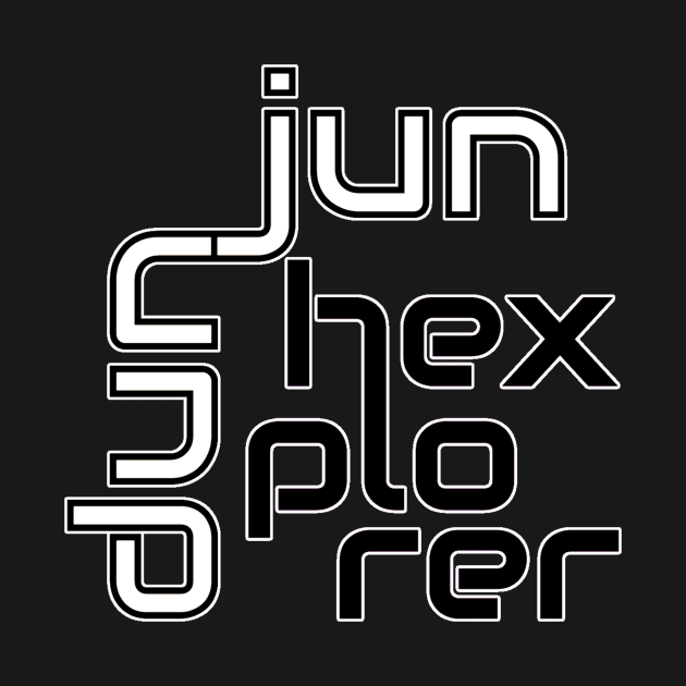 Dunjun Hexplorer Logo (b/w) by dunjun hexplorer