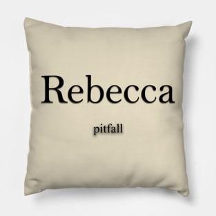 Rebecca Name meaning Pillow