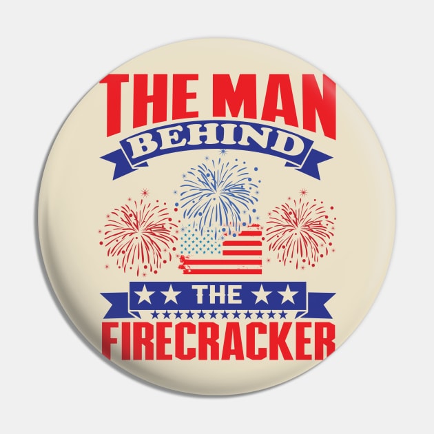 Funny 4th of July Firecracker Pin by Banned Books Club