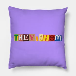 they/them Pillow