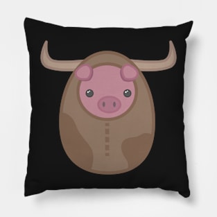 Pleasantly Plump Piggy as a Cow Pillow