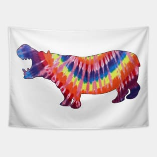 Tie-Dye Hippo Tapestry