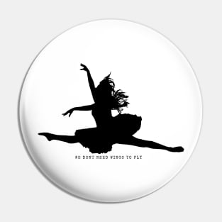 ballerina- black design Pin