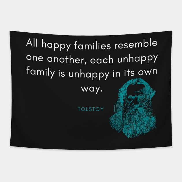 Leo Tolstoy Quote Tapestry by DarioNelaj