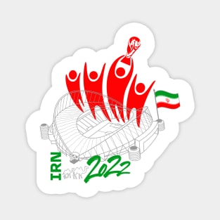Iran World Cup Soccer 2022 Magnet