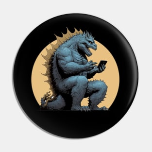 Godzilla Texting Pin