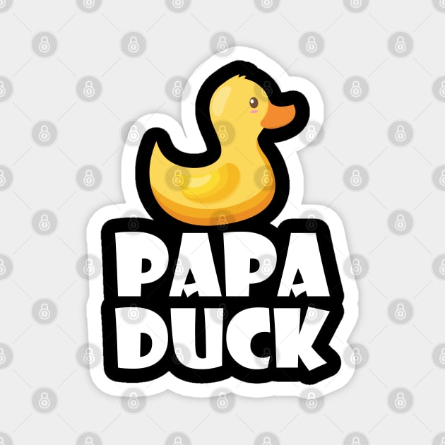 Papa Duck Magnet by KC Happy Shop