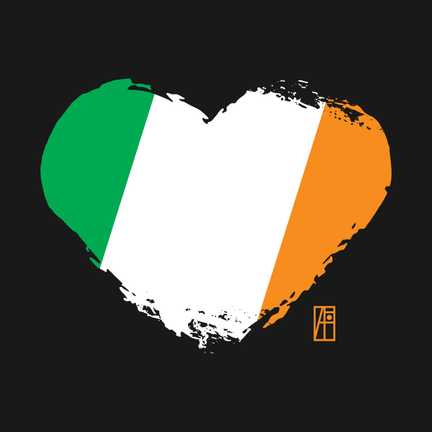 I love my country. I love Ireland. I am a patriot. In my heart, there is always the flag of Ireland. by ArtProjectShop