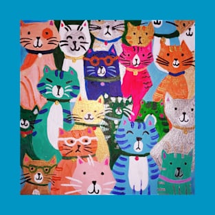 Colorful Cats T-Shirt