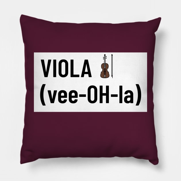 Viola vee-OH-la Pillow by CSM Merch