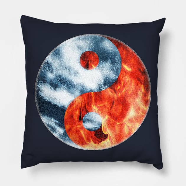 fire and ice Pillow by okyshoo