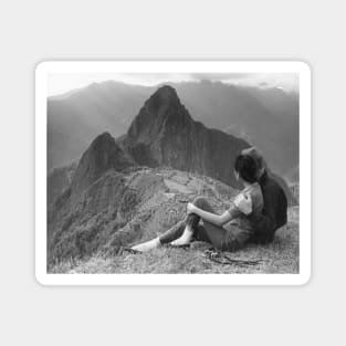 Lovers at Machu Pichu Magnet