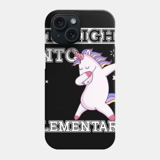 Straight Outta Elementary Unicorn Back To School Gift Phone Case