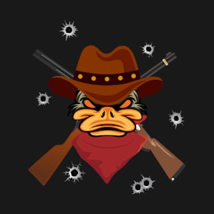 Cowboy Duck - Angry guns T-Shirt