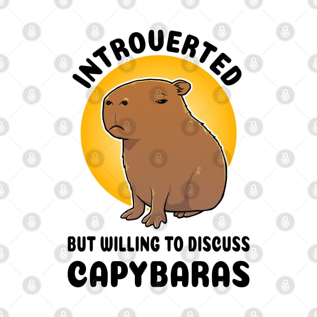 Introverted but willing to discuss Capybaras Cartoon by capydays