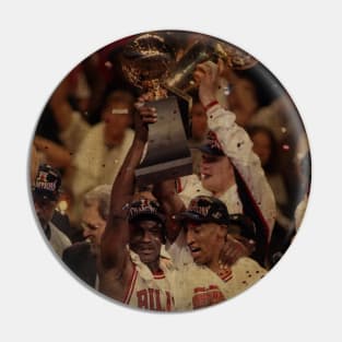 Scottie Pippen and Michael Jordan Championship Pin