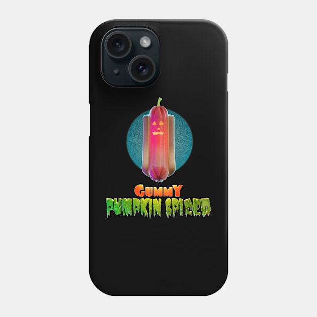 Halloweeners - Gummy Pumpkin Spice Dawg Phone Case by DanielLiamGill