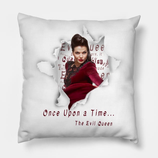 Once upon at Time there was an evil queen Pillow by willow141